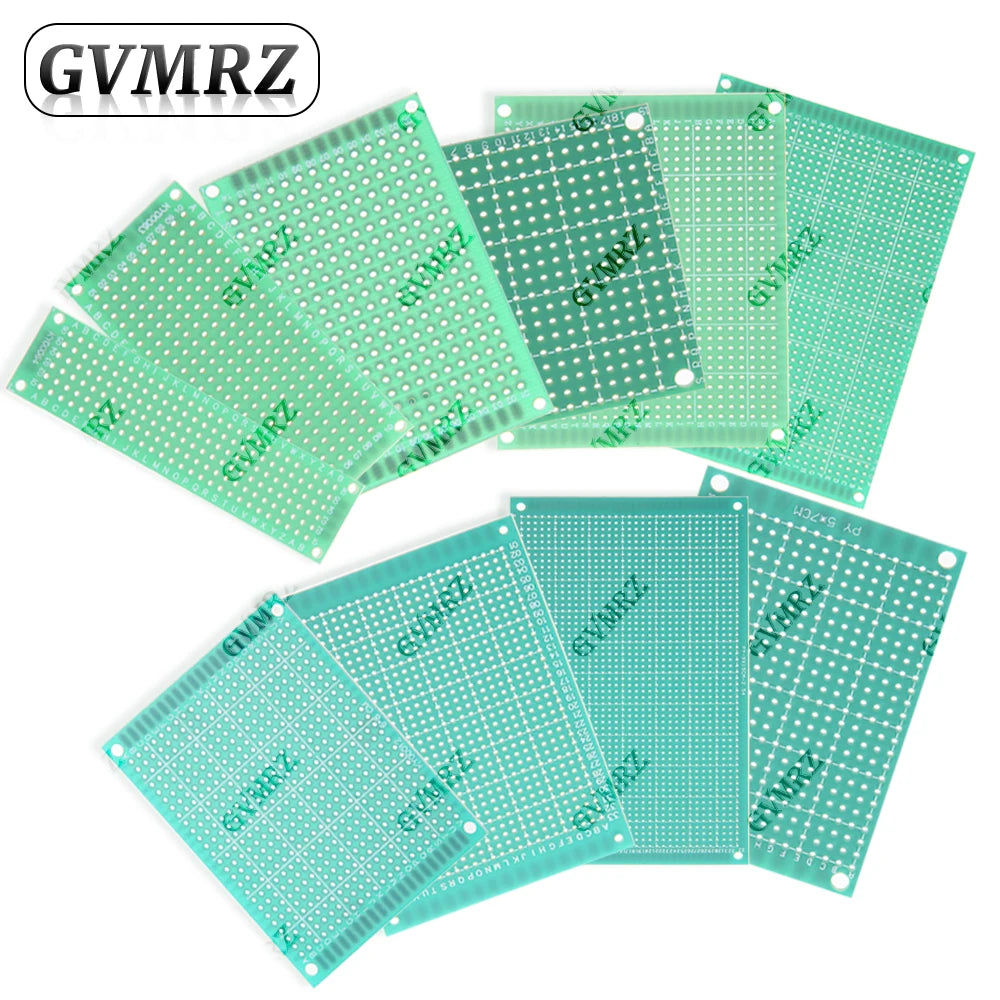 Single Sided Green PCB Prototype Board Universal Through Hole Perfboard for DIY Electronic Projects