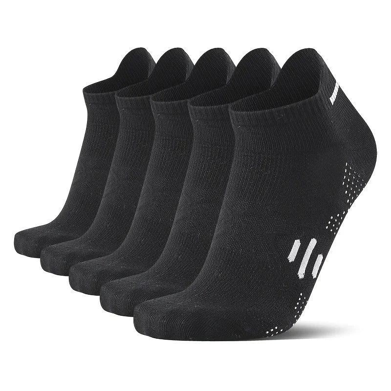 5/10 Pairs Summer Men's Athletic Ankle Socks Breathable Mesh Thin Sports Socks for Running Basketball Cycling