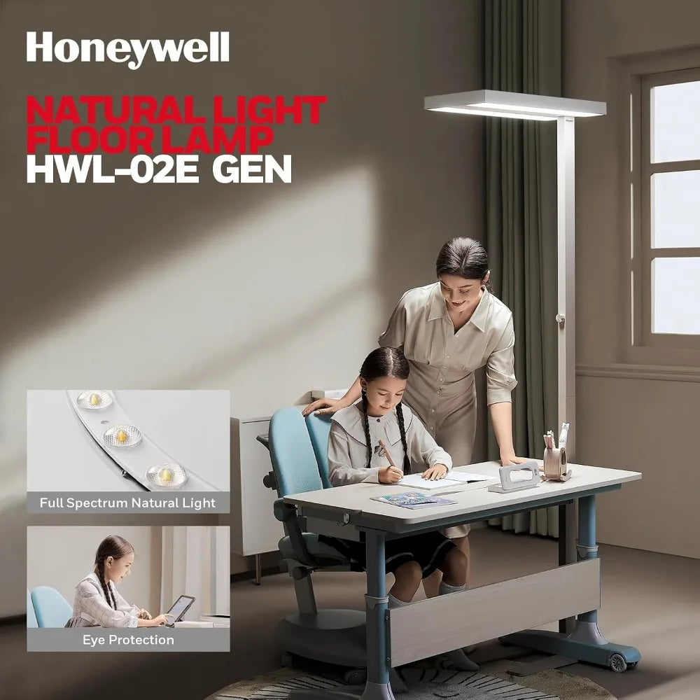 Modern Design LED Floor Lamp - Tall Dimmable Reading Light, 8000LM 4000K Daylight for Home, Office