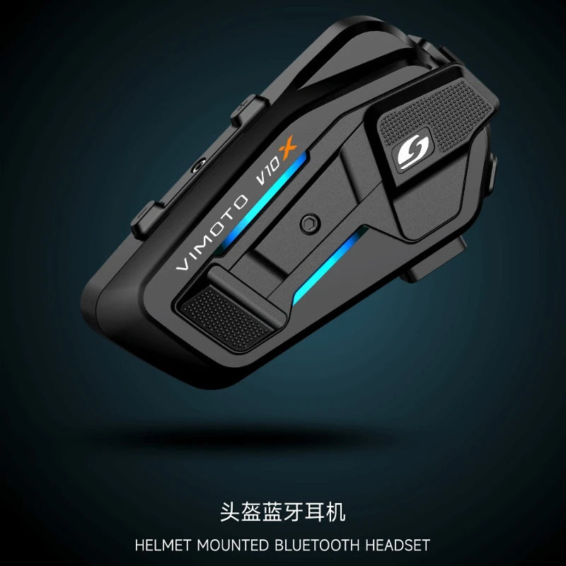 VIMAITONG V10X Helmet Bluetooth Earphones Motorcycle Riding Dedicated Multi-Person Intercom Full Helmet Built-in Headphones