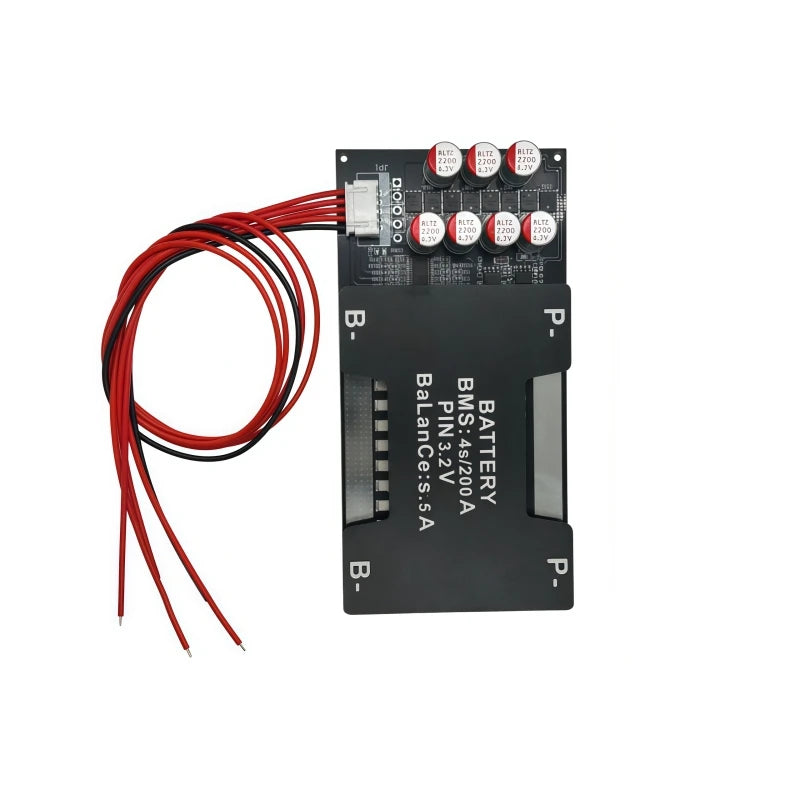 4S LiFePO4 Battery Protection Board 14.6V 2000W Battery Management System 150A/200A/300A with 5.5A Active Balancing