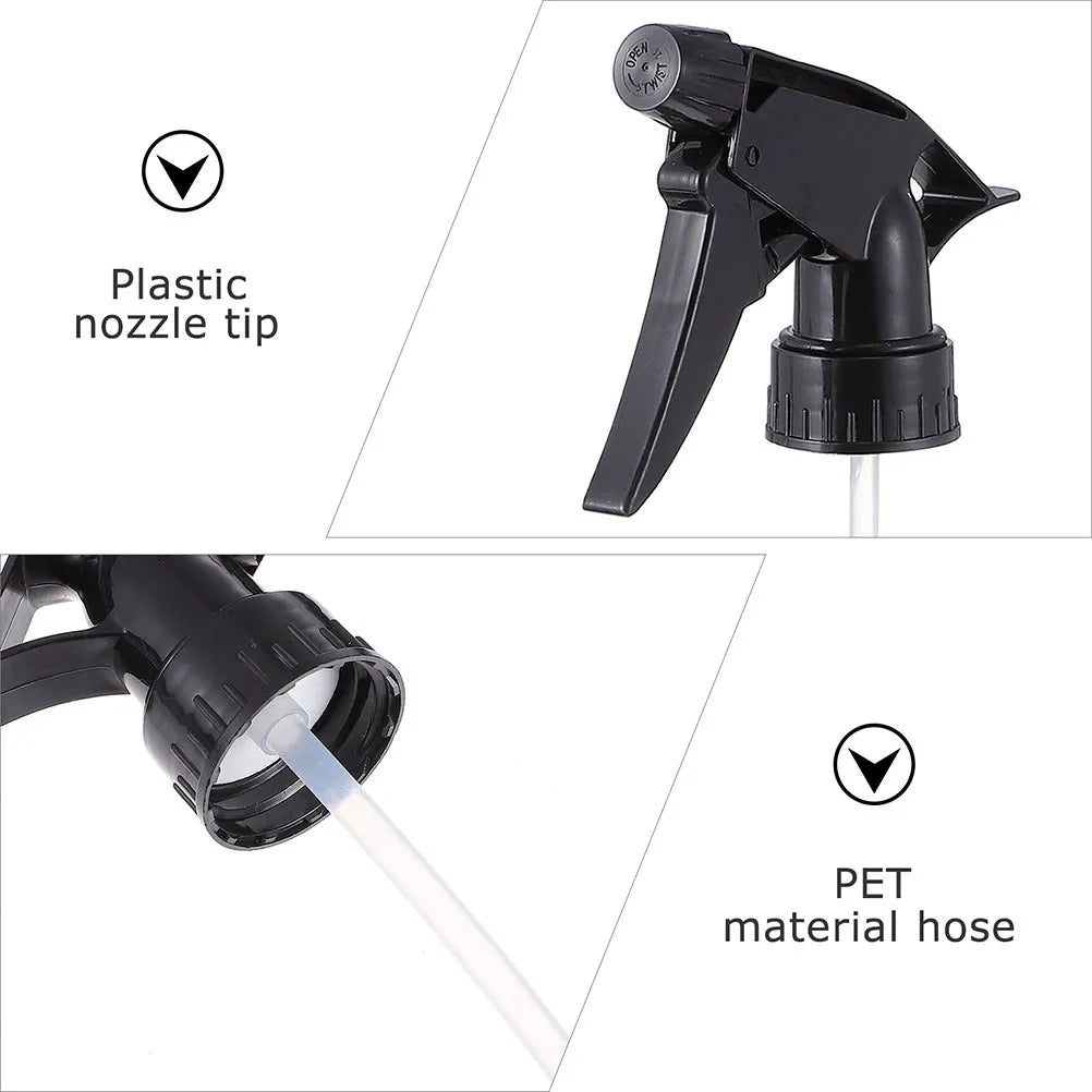 10Pcs Black Adjustable Trigger Spray Nozzles - Replacement Spray Bottle Heads for Standard 28/400 Neck Bottles,Garden & Cleaning