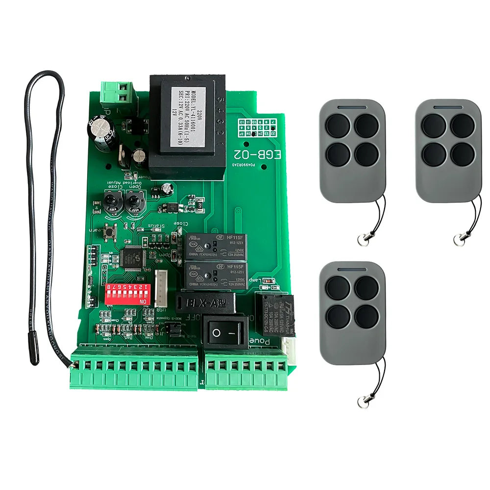 AC220V /AC230V Sliding Gate Openers Circuit Board Universal Sensitive Sliding Gate Motor Main Electronic Control Board