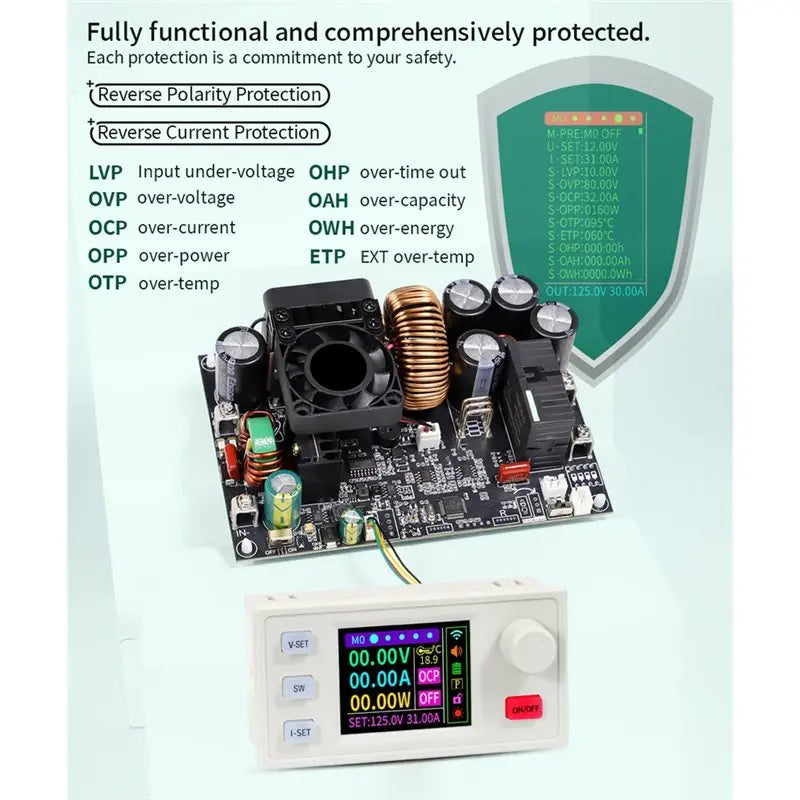 A96T XY12530S 125V/30A/3750W Adjustable DC CNC Power Supply Regulated Constant Voltage And Current Module