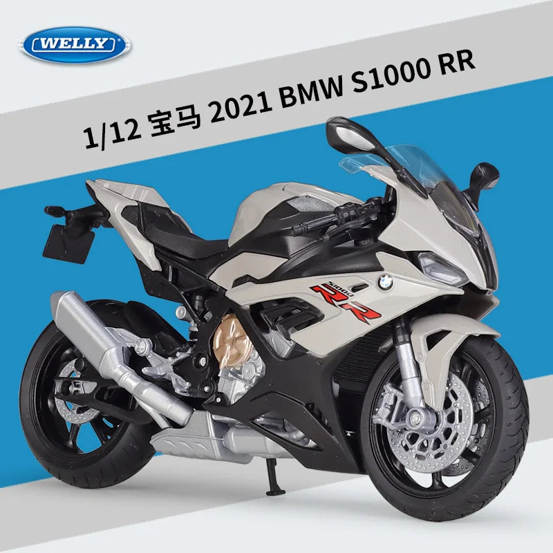 New Product 1/12 BMW S1000RR Heavy Machine Motorcycle Simulation Alloy Car Model Toy Model Scene Matching Display Ornament Gift