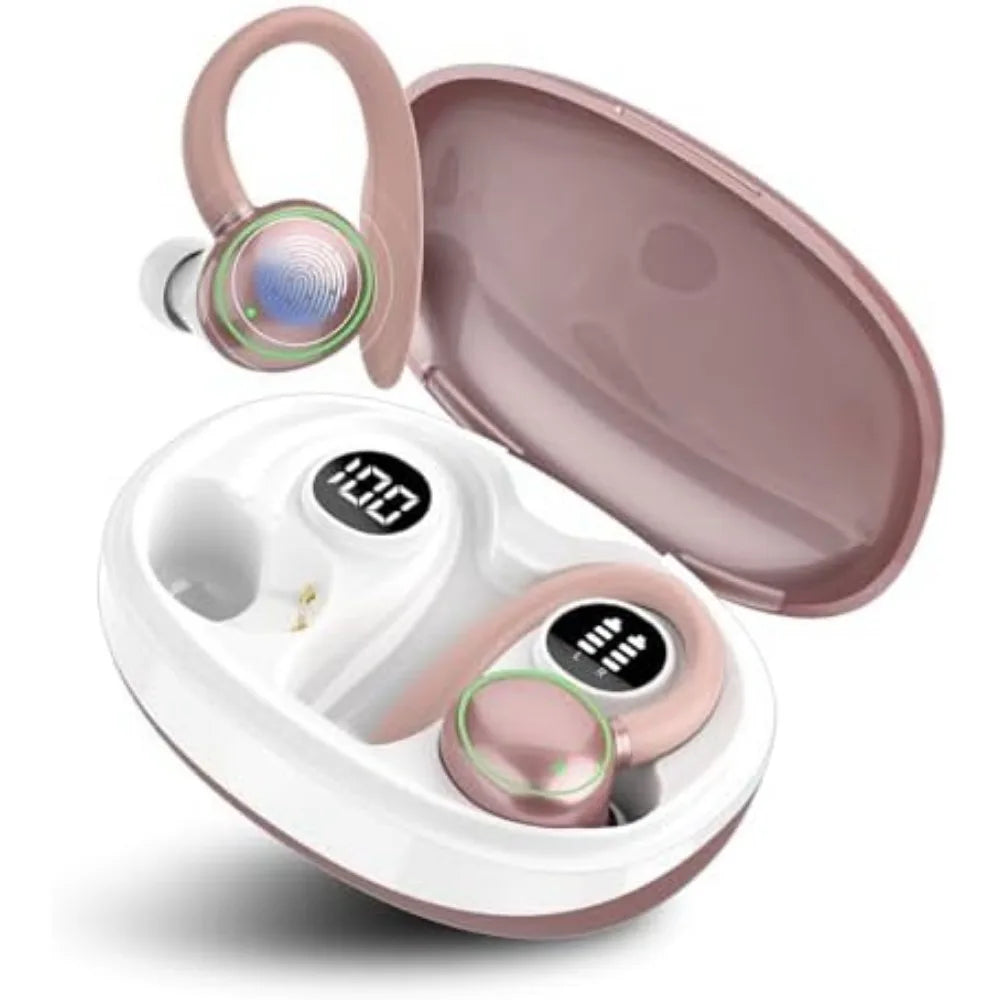 AI Language Translator Earbuds Real-Time 164-Language Support in Rose Gold