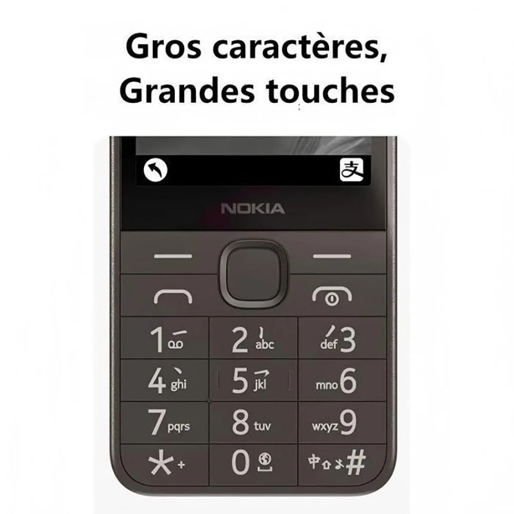 Nokia 235 4G Backup Phone Bluetooth 5.0 FM Radio 2SIM 3mm 1450mAh Type-C Physical Button Nokia 235 Second Hand Phone Unlock
