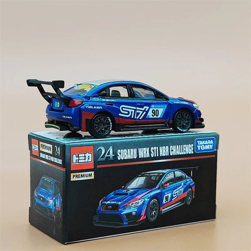 In Stock TOMY Tomica Premium Black Box 1/64 Subaru WRX STI Rally Racing Alloy Diecast Car Model Toy for Boys Collection Gift
