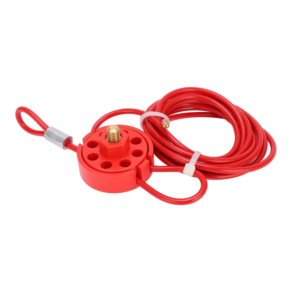 Adjustable Cable Lockout 2m Stainless Steel Lockable Handle Lockout Tagout Tool For Cable And Valve Safety Protection