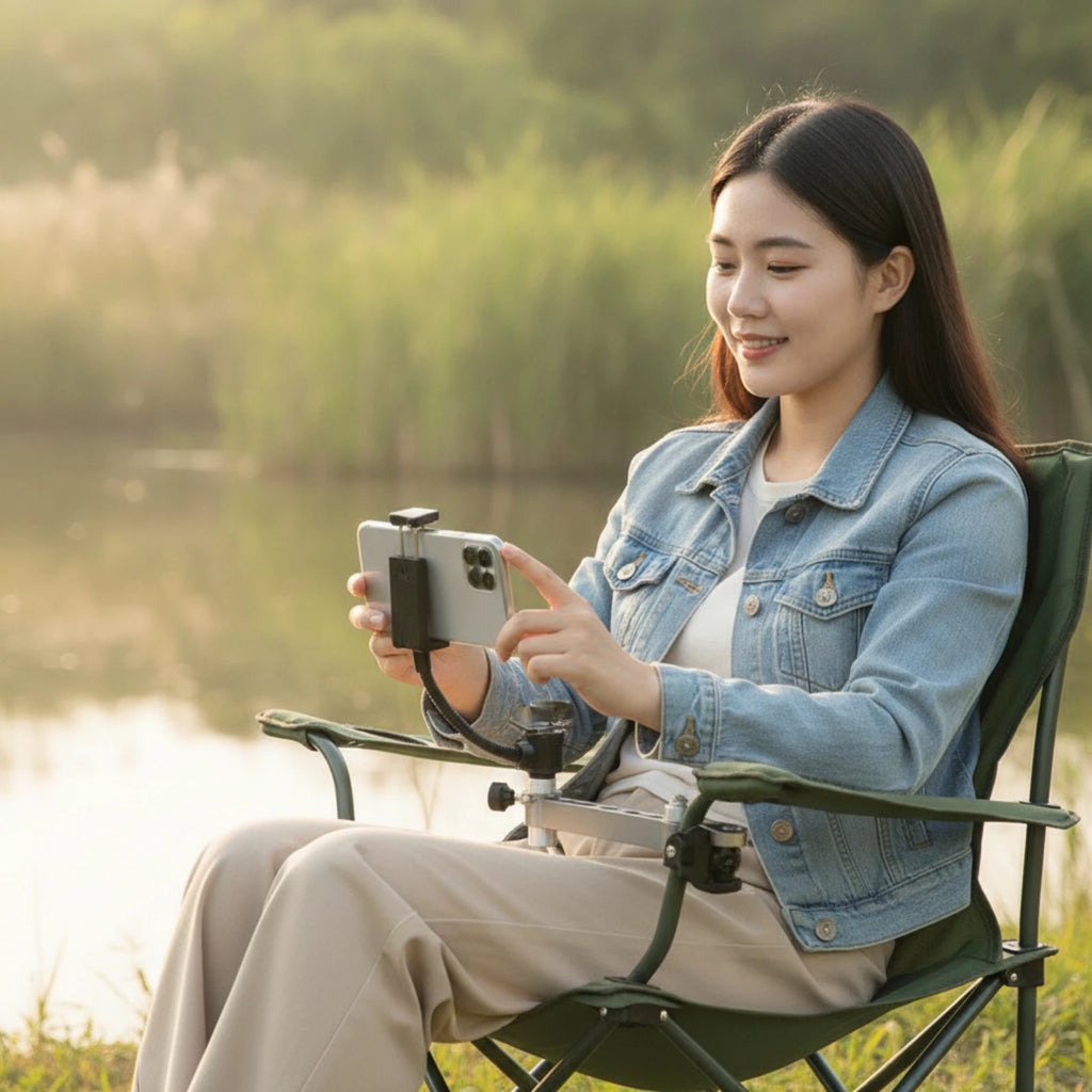 Corner Bridge Bracket Adjustable Extension Bracket with Clamp Metal for Anglers