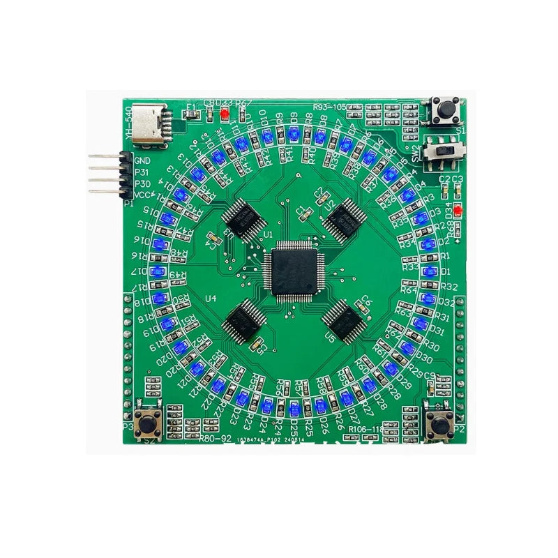 DIY Patch Welding Practice Board Electronic Welding Kit 5V Welding Kit 16x16LED Display Practice Teaching Circuit Board