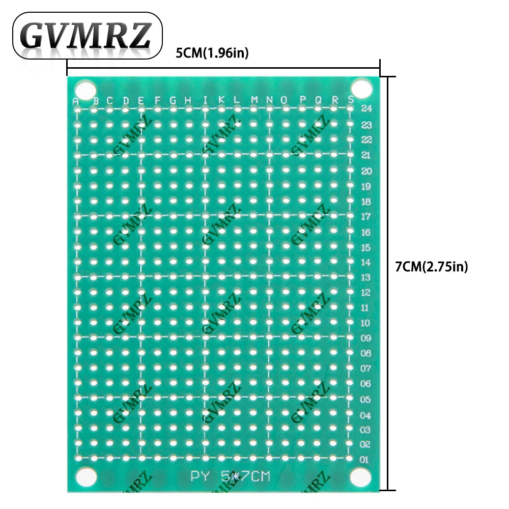 Single Sided Green PCB Prototype Board Universal Through Hole Perfboard for DIY Electronic Projects