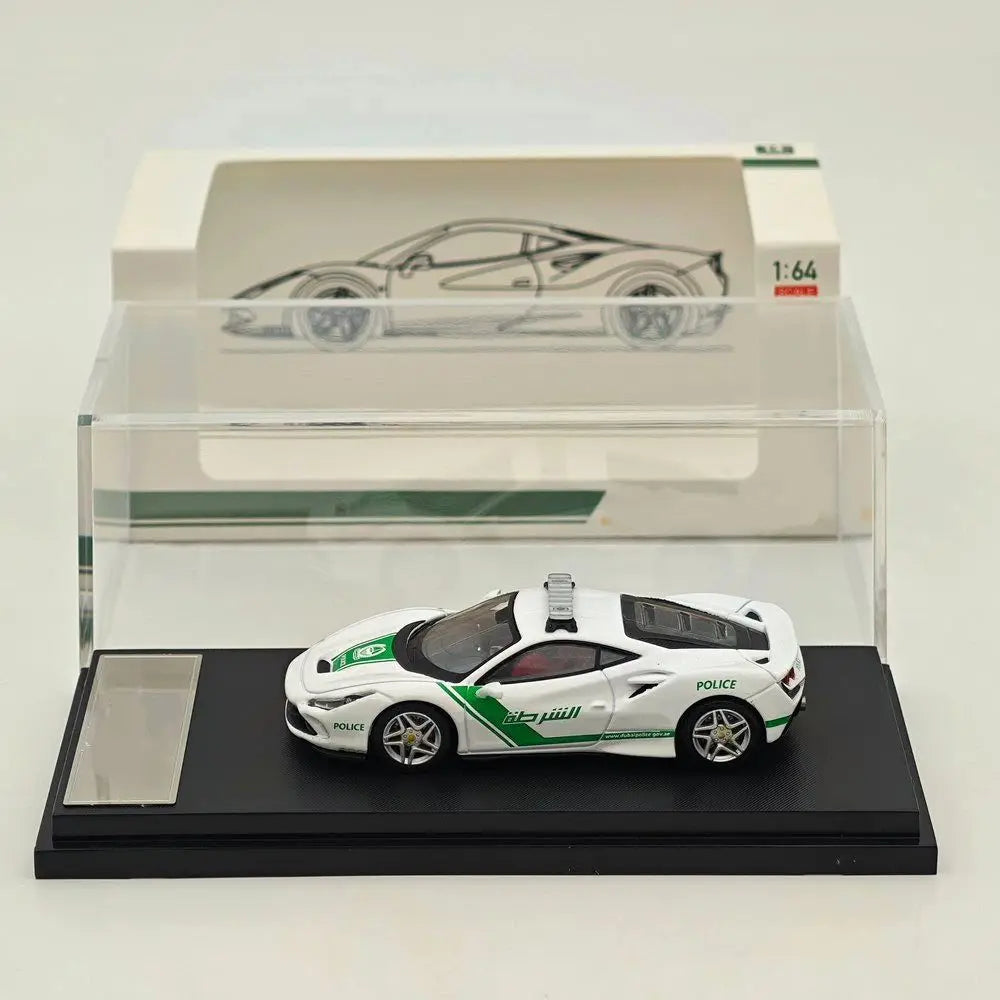 HM 1/64 Scale F8 Tributo Supercar Diecast Toy Car Model Collectible Gift Miniature Hobby