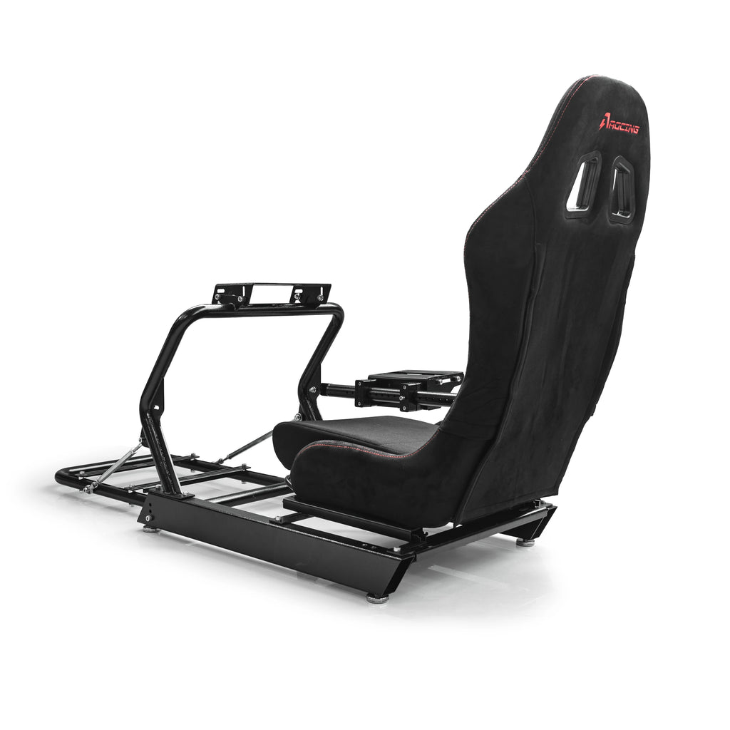AZRACING INSPIRE Sim Racing Cockpit Standard Seat Version - 7 Years of Sim Racing Expertise, Heavy-Duty High-Carbon Steel Frame,