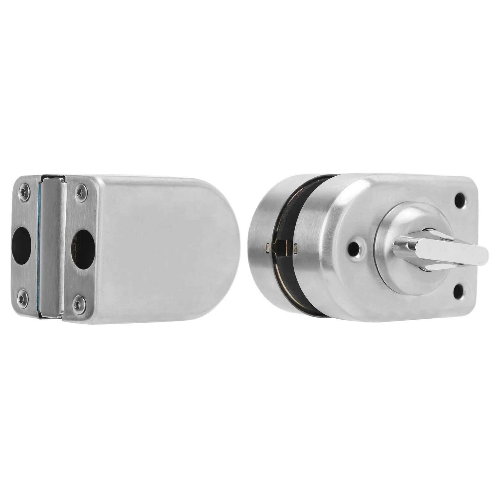 Stainless Steel Double Push Sliding Glass Door Access Control Lock With 3 Keys Anti Theft Security Door Lock