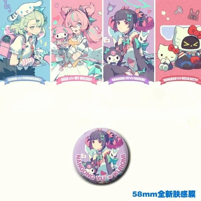 10cm Zenless Zone Zero Sanrio Ver. Aria My Melody Acg Stand Nangong Yu Kuromi Acrylic Stand Sunna Cinnamoroll Standing Plate Toy