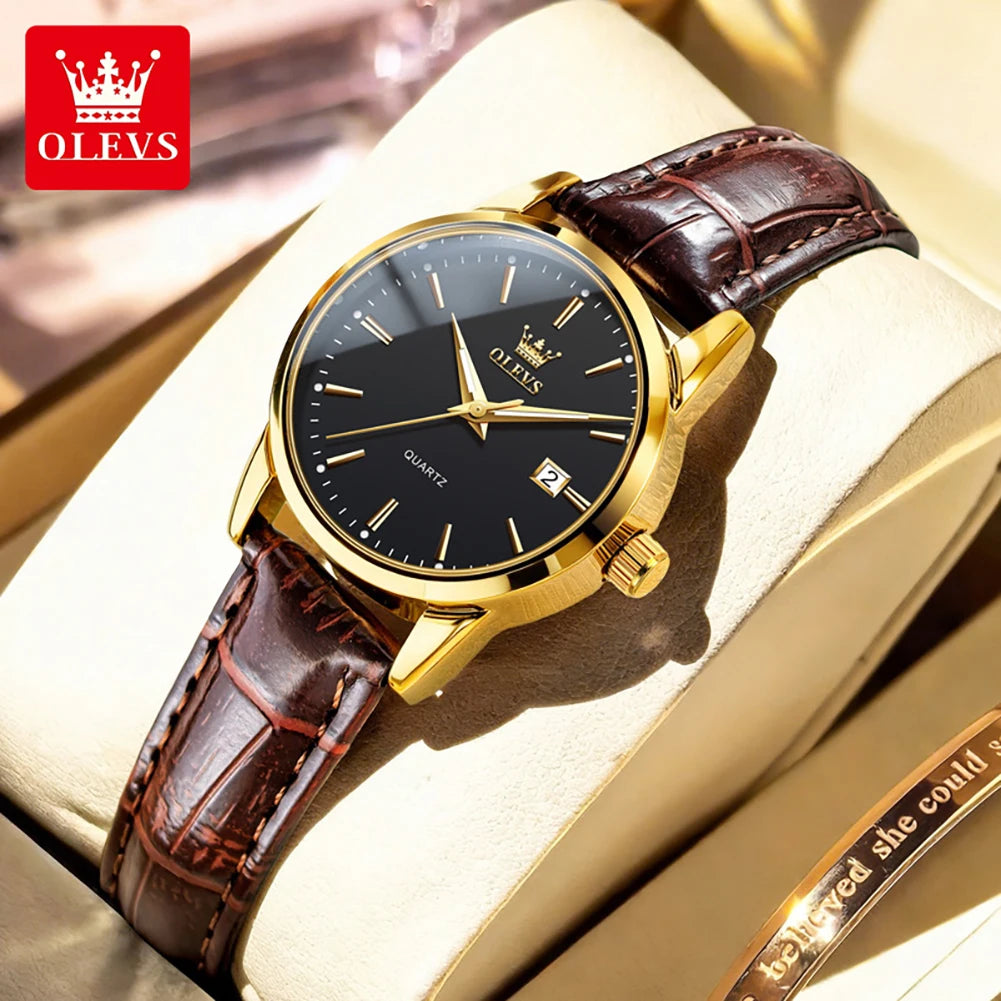 OLEVS 6898 Women Watch Original Quartz Watches Waterproof Luminous Date Watch Bracelet Set Ladies' Gift 2026 New Color Reloj