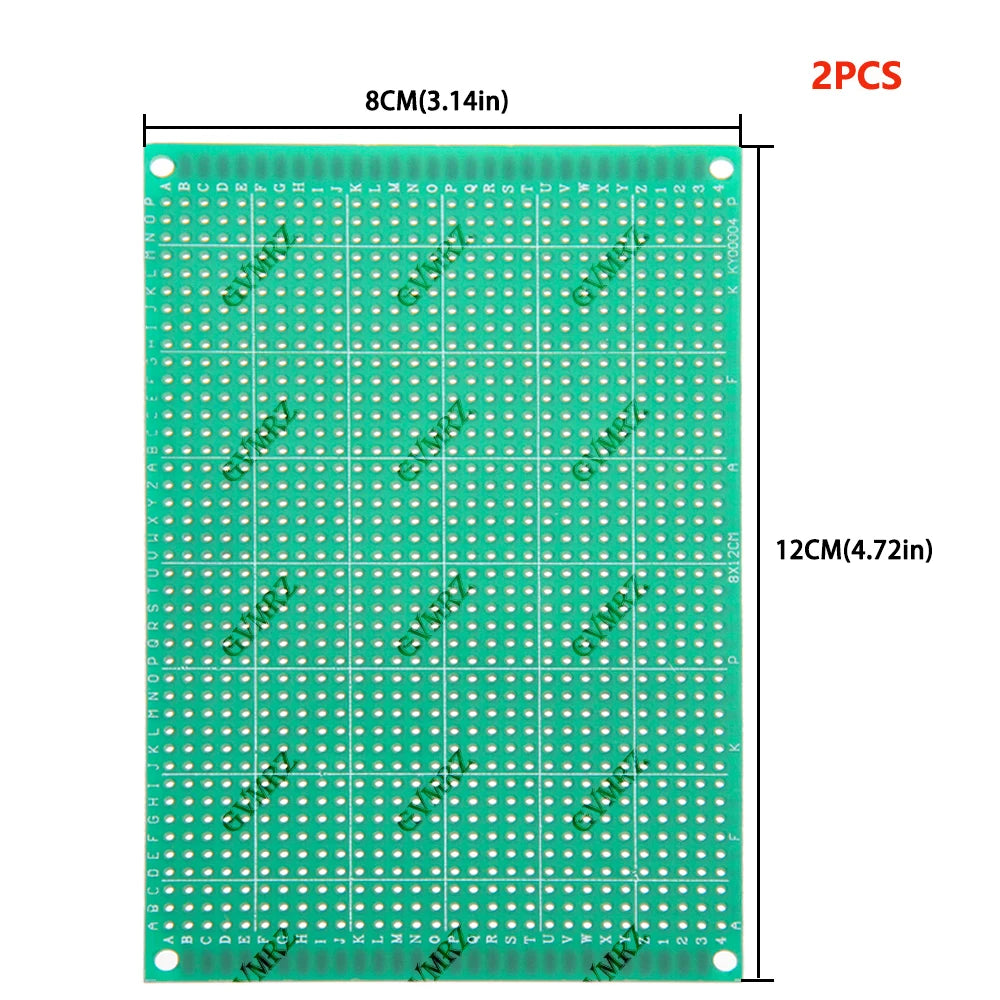 Single Sided Green PCB Prototype Board Universal Through Hole Perfboard for DIY Electronic Projects
