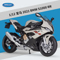 New Product 1/12 BMW S1000RR Heavy Machine Motorcycle Simulation Alloy Car Model Toy Model Scene Matching Display Ornament Gift