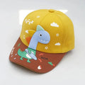 Four Seasons Little Dinosaurs, Children's Hats, Children's Baseball Caps, Cute Cartoon Color-Blocked Caps, Outing Sun Hats