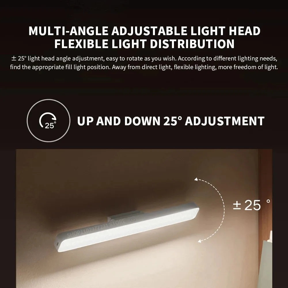 MIJIA Magnetic Reading Lamp 36cm Extended Lamp Head Ra90 2000mah Uniform Light Adjustable Lamp Head Three Gears 150lm