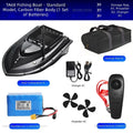 TRY&V New 12V High-Speed Big Cat Fishing Bait-Dispensing Boat with Cruise-Control ABS Material GPS Remote Control 1.5kg