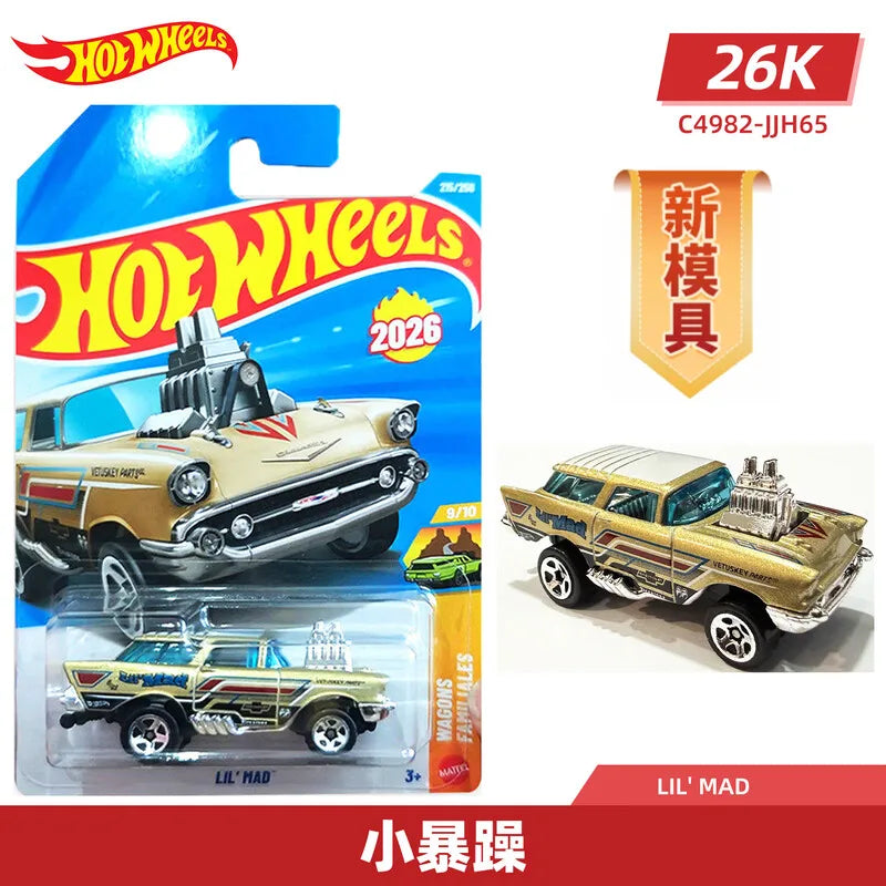 Hot Wheels C4982 2026K Batch 1:64 Diecast Car Ferrari BMW GTR Supra F1 Racing Mini Alloy Model Toy Collectible Gift For Kids