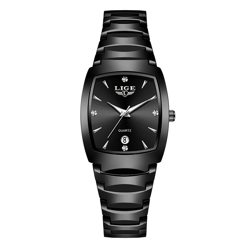 LIGE 2026 new Women's Watch Business Luxury Ladies clock Fashion quartz Simple Watch for Women Gift Women's wristwatch reloj+BOX