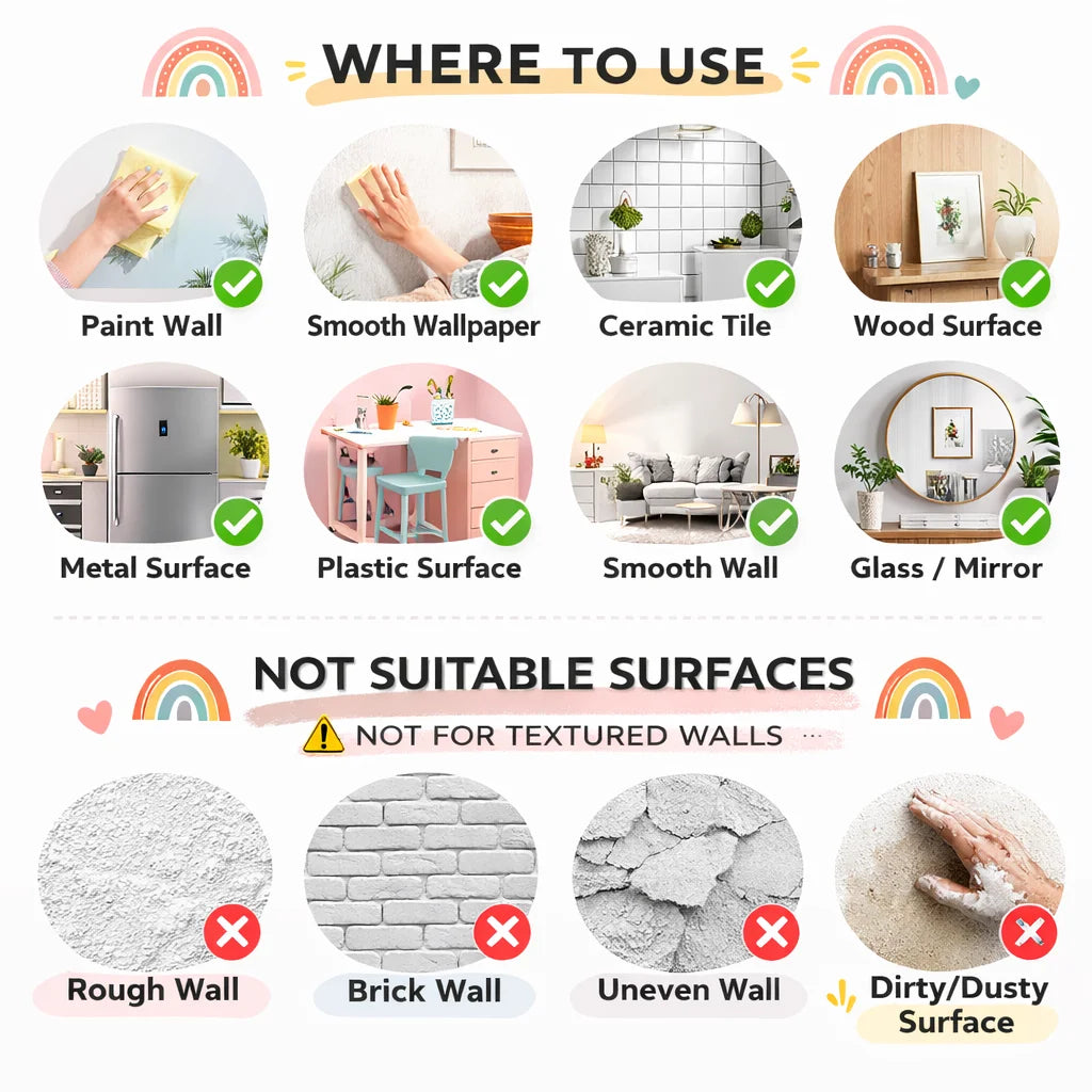Islamic Kaaba 2D Corner Wall Sticker, 3Pcs Premium PVC Peel & Stick Removable, Waterproof & Durable Muslim Home Decor for Ramada