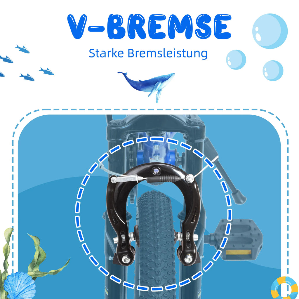 Sinaopus Kinder-MTB-Fahrrad, 20 Zoll, 6-Gang, leichtes Kinder-Mountainbike für Jungen und Mädchen, Schaltwerk und V-Bremsen
