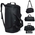 Sporttasche Reisetasche mit Schuhfach und Nassfach, verstellbaren Schultergurten,40L Wasserdicht Fitnesstasche Trainingstasche, für Herren Damen, Schwarz,Travel Gym Tasche Duffle Bag Fitnesstasche