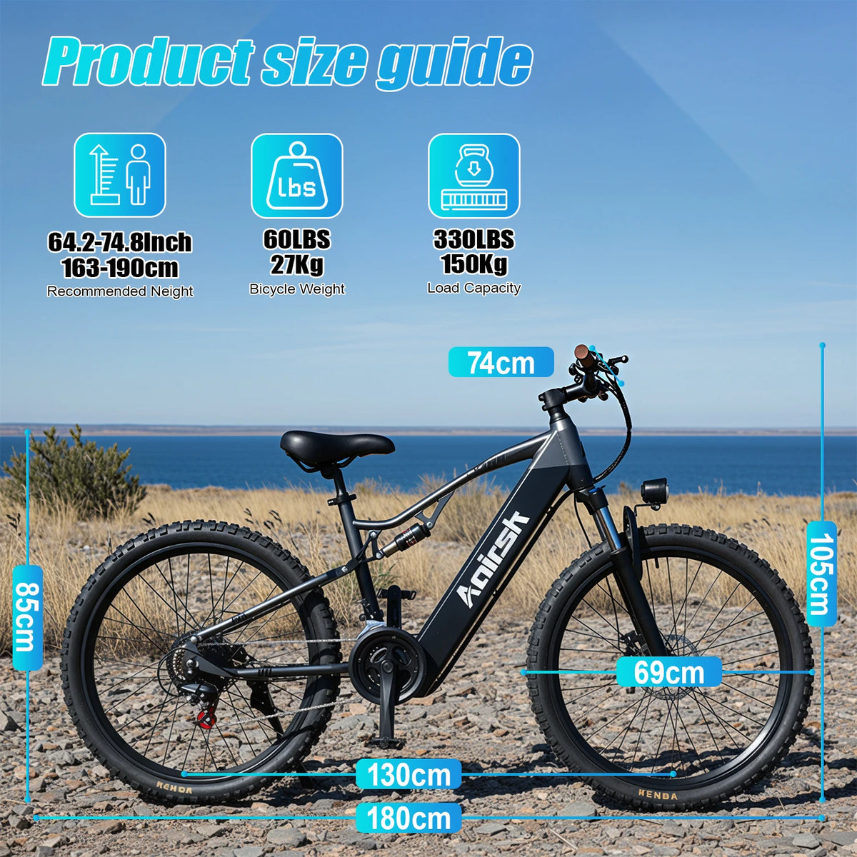 2025 New Adult Mountain Bike XT90 48V 20Ah Lithium Battery 21-Speed EU Stock E Bike Electric Bike