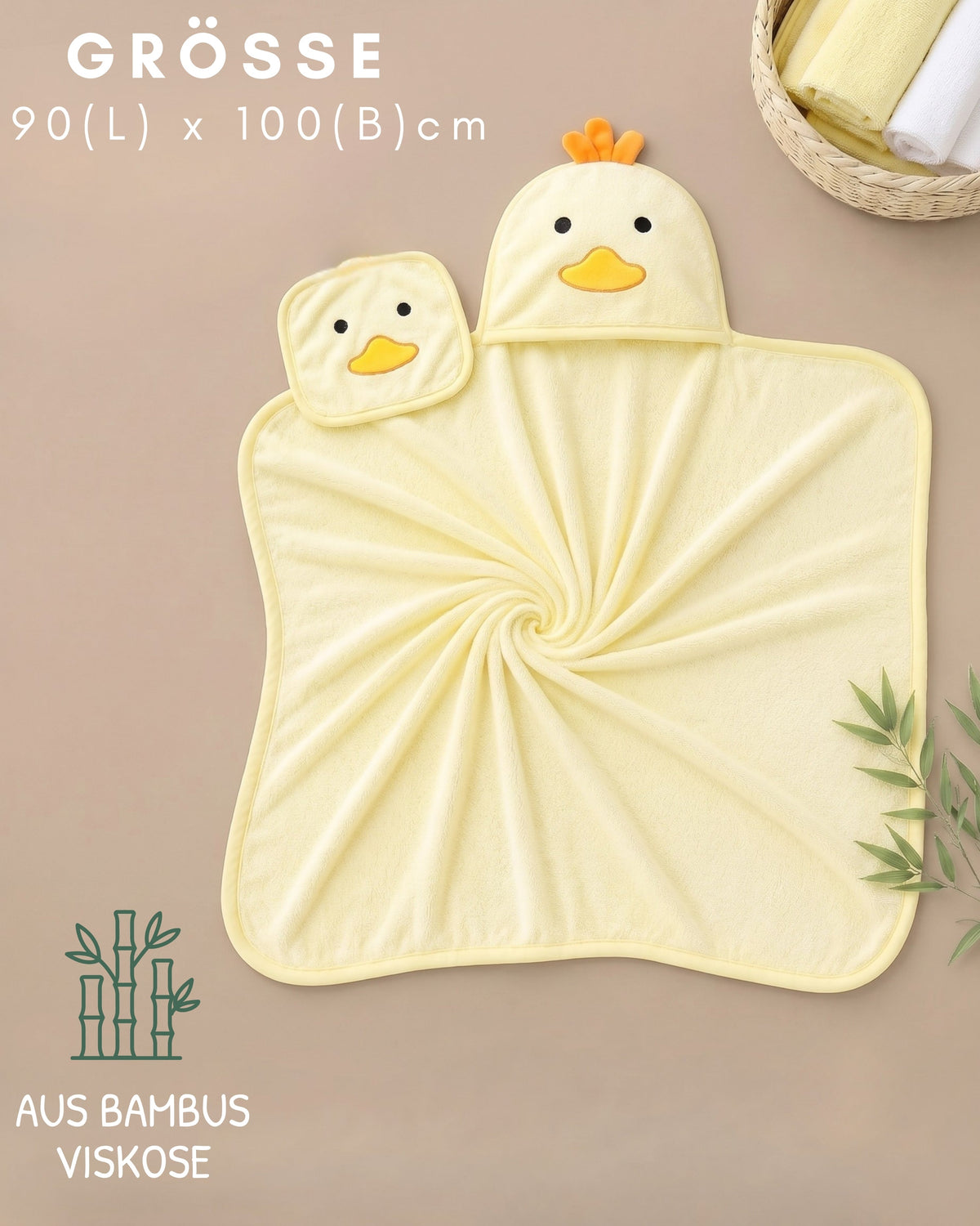 Baby Kapuzenhandtuch Küken