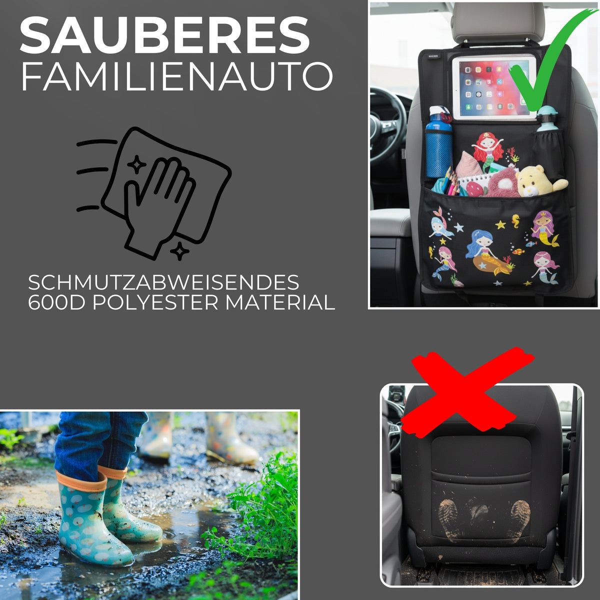 Auto Rücksitz Organizer - Meerjungfrau