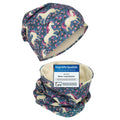 Kinder Beanie Mütze &amp; Loop Set - Pferd