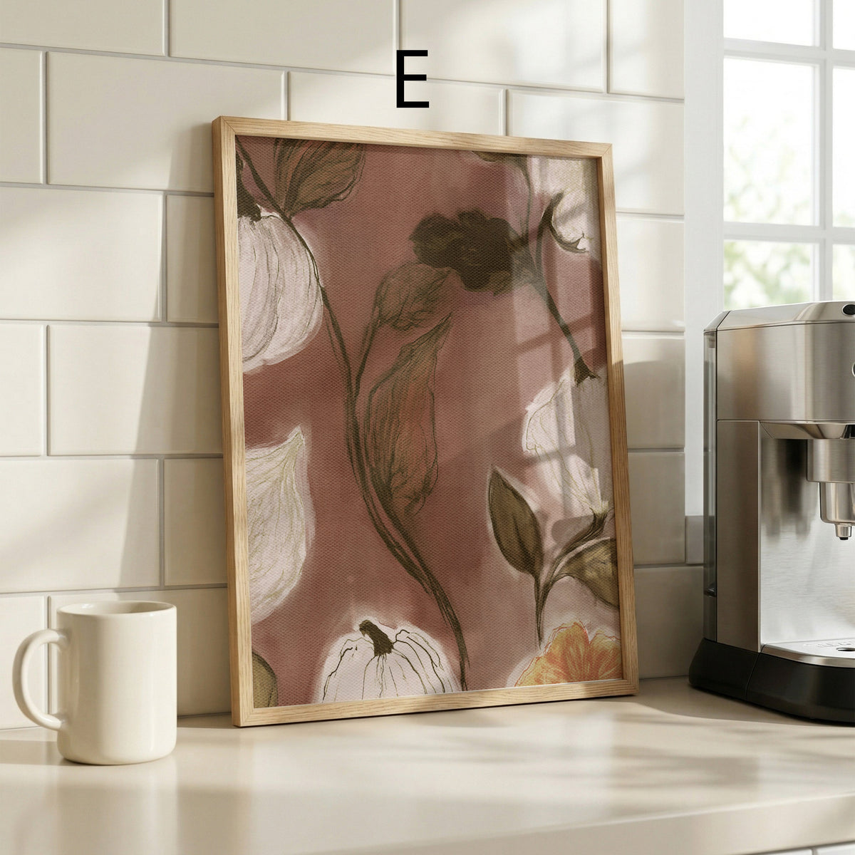 Blumen Poster Wandbilder · Botanische Bilder · Wohnzimmer Deko ohne Rahmen