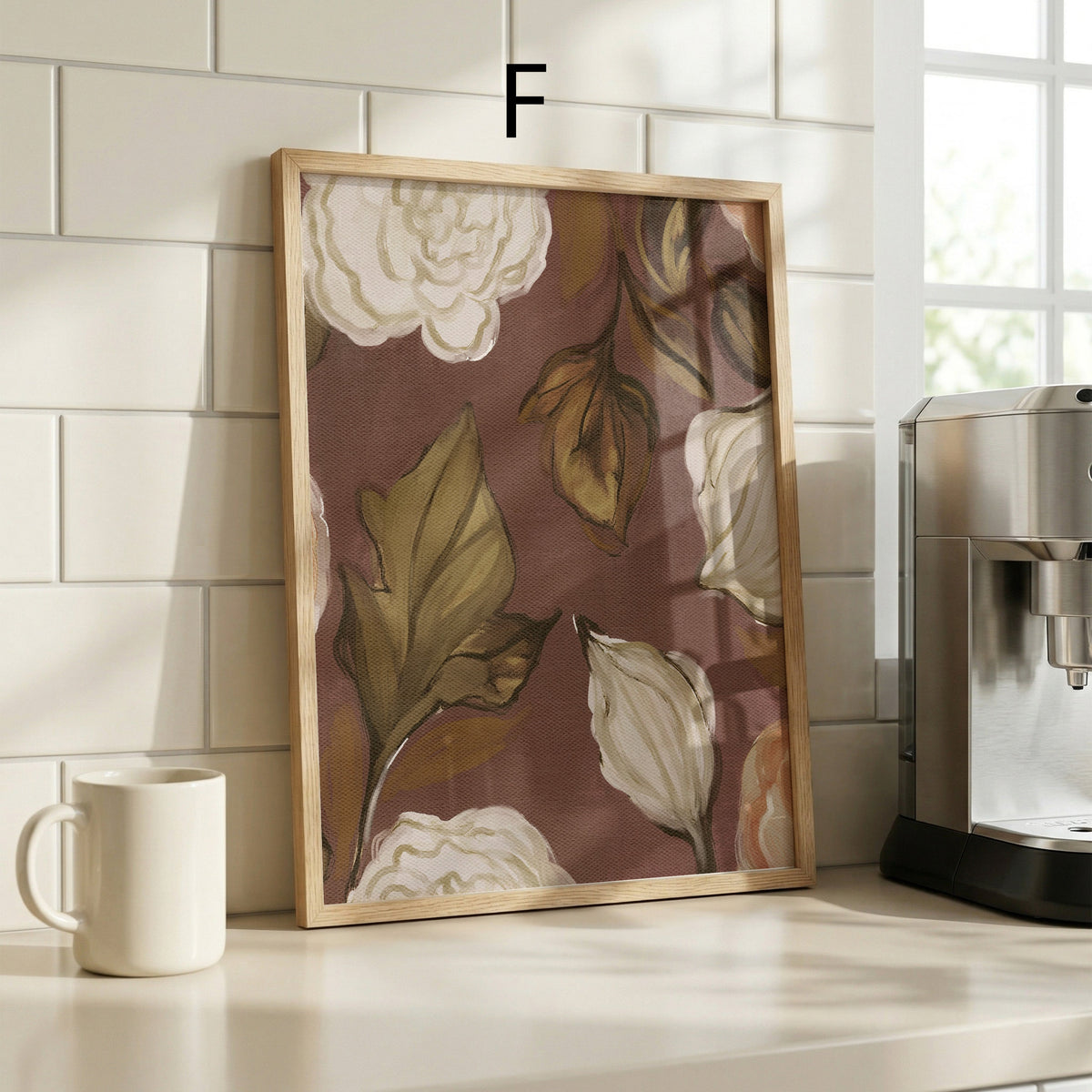 Blumen Poster Wandbilder · Botanische Bilder · Wohnzimmer Deko ohne Rahmen