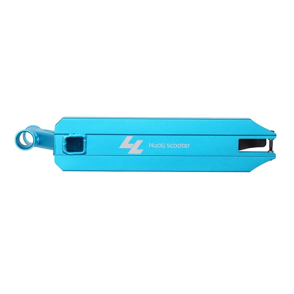 Huoli Pro Park Scooter Deck 520mm*120mm Blue Anodized TIG Welded Aluminum EN14619 Certified T4/T6 Heat Treated Durable Easy