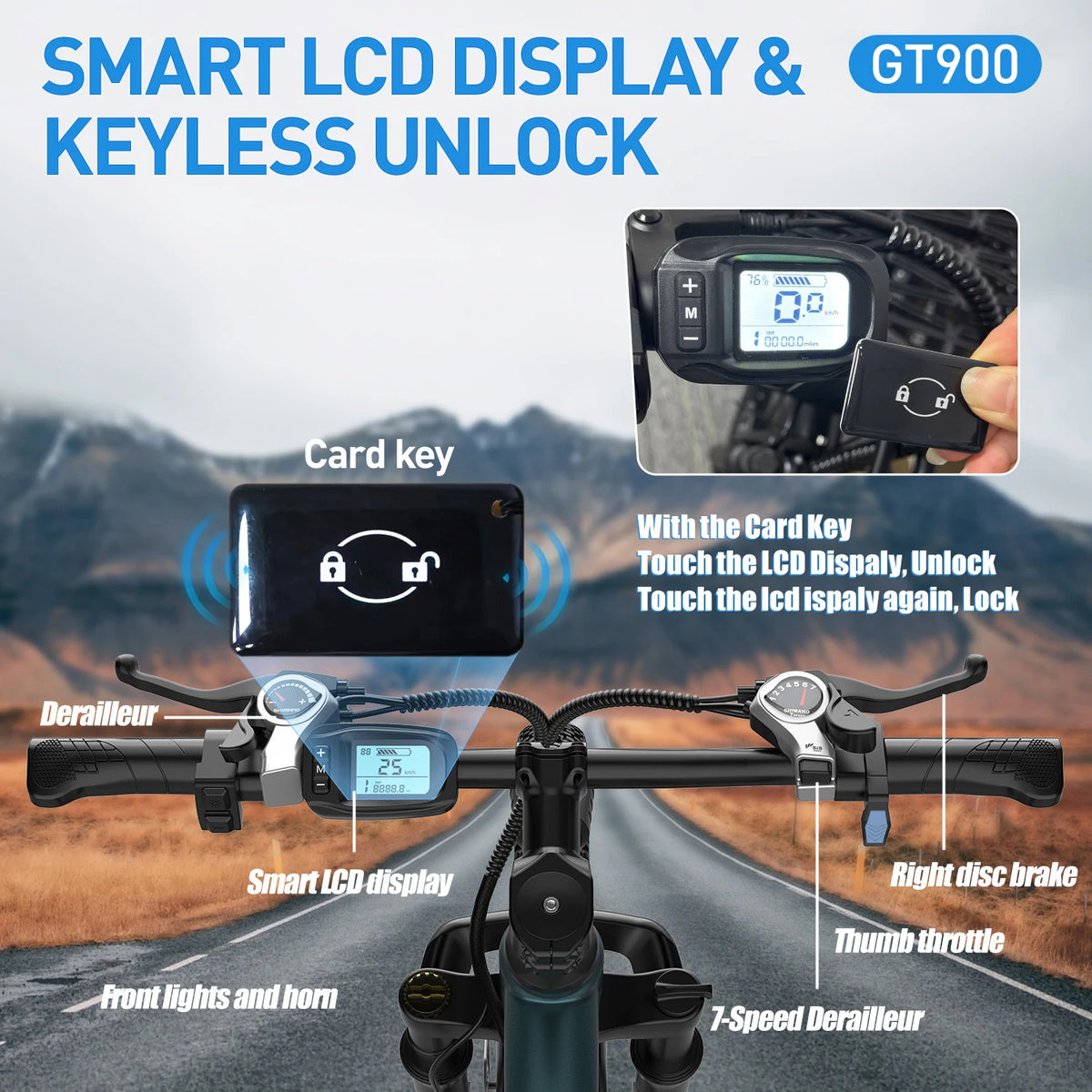 Aairsk Adult Electronic EBike 26" Wheels 25KM/H Max Speed 250W Brushless Rear Hub Motor 36V 13AH Integrated Battery Ebike