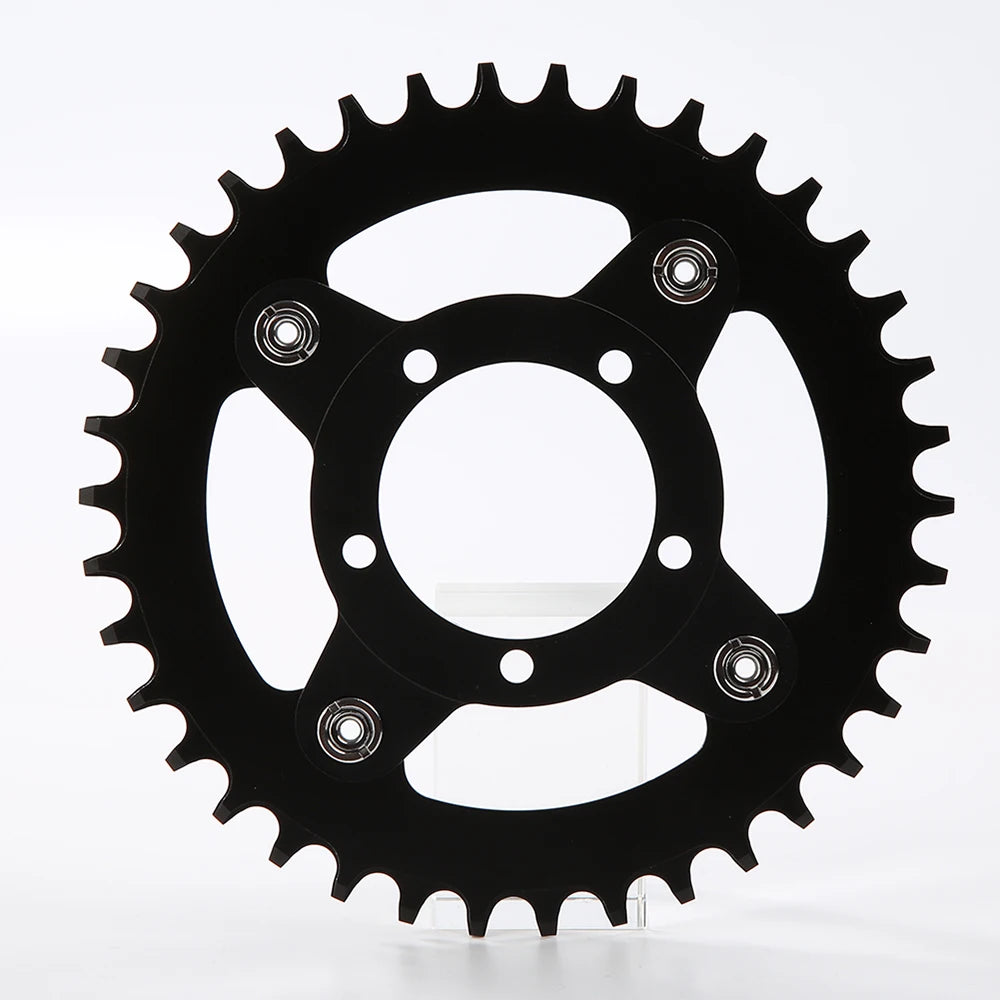 104BCD E-bike Chainring + Adapter For Bafang BBS01 BBS02 Mid Drive Motor Electric Bicycle Aluminum Alloy 32T 34T 36T 38T