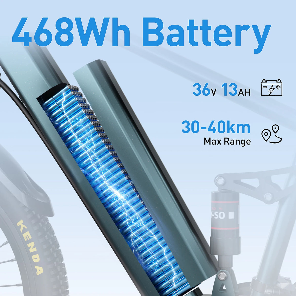 Aairsk Adult Electronic EBike 26" Wheels 25KM/H Max Speed 250W Brushless Rear Hub Motor 36V 13AH Integrated Battery Ebike