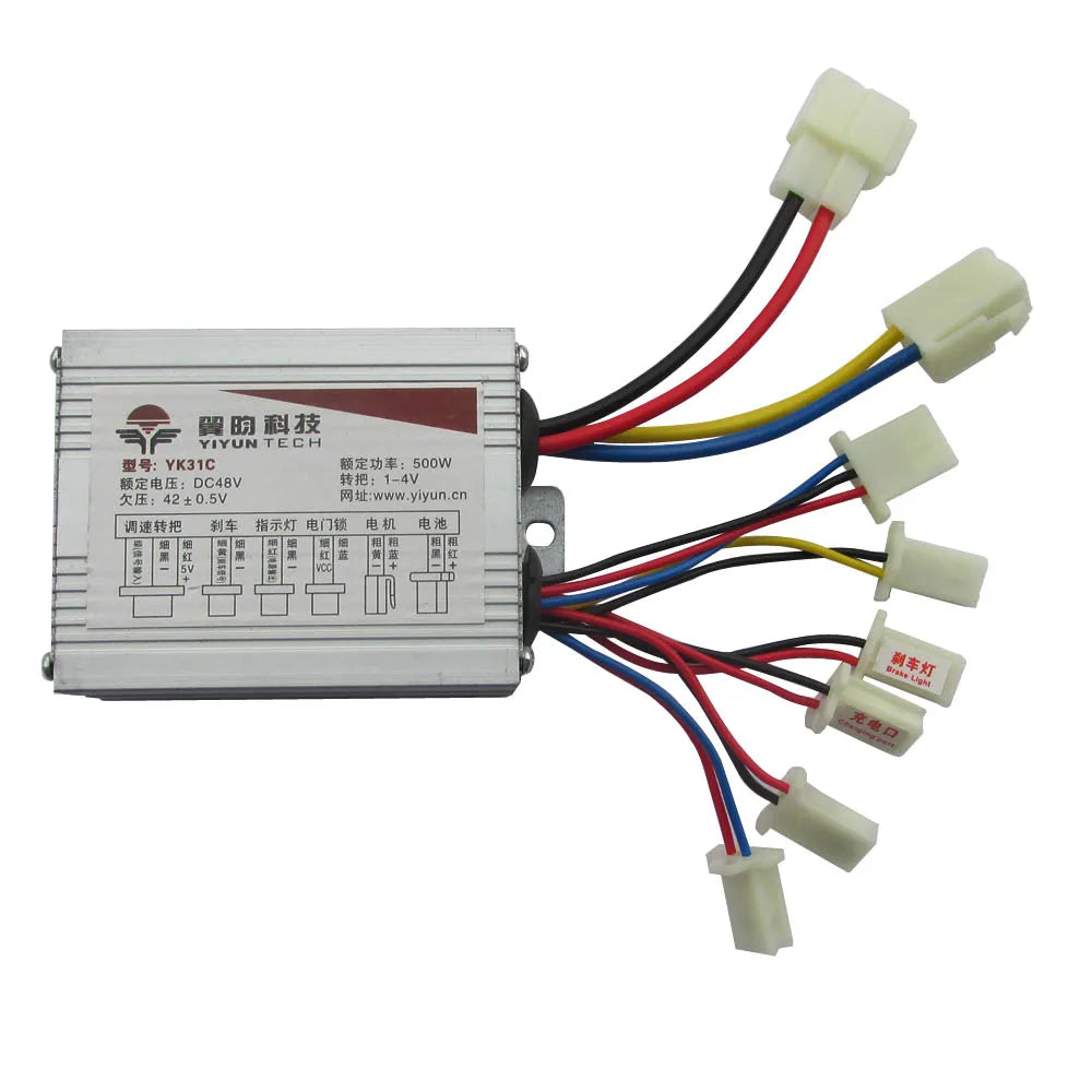 24V 36V 48V 250W/350W/500W E-bike Controller Brushed Controller Speed for Electric Bike/Scooter/Bicycle