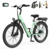24 Inch 36v250w Motor Ebike Adult E City Road Bike Women's Long Range Extender Distance Electric Assist Step Through Bicycle