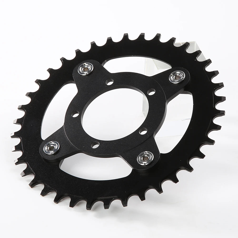 104BCD E-bike Chainring + Adapter For Bafang BBS01 BBS02 Mid Drive Motor Electric Bicycle Aluminum Alloy 32T 34T 36T 38T
