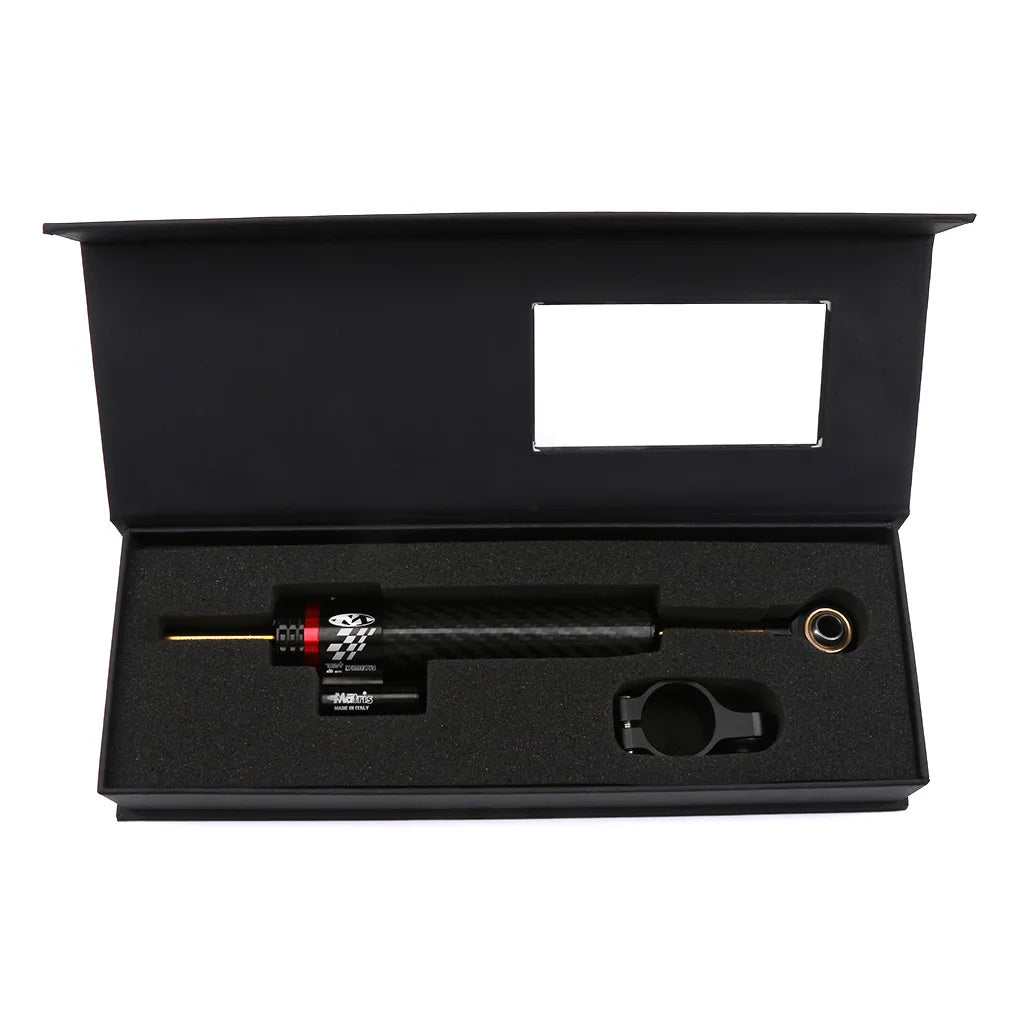 255mm Steering Damper Electric Scooter Street Bike Modification Adjustable CNC Aluminum Carbon Fiber Handlebar Damping Scooters