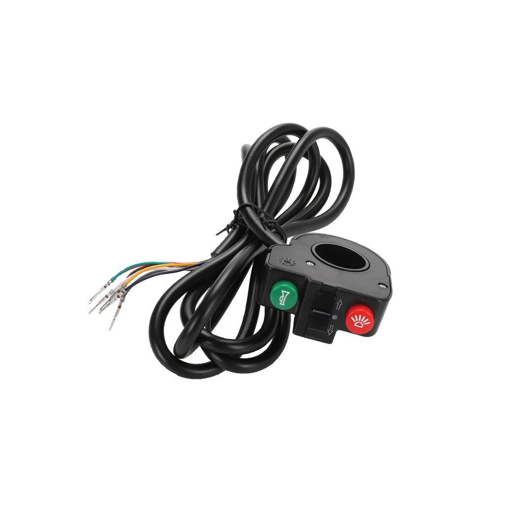 Three in One Switch Electric Scooter Electric Car Headlight Horn Two Function Waterproof Type Small Two Switch Scooter Parts