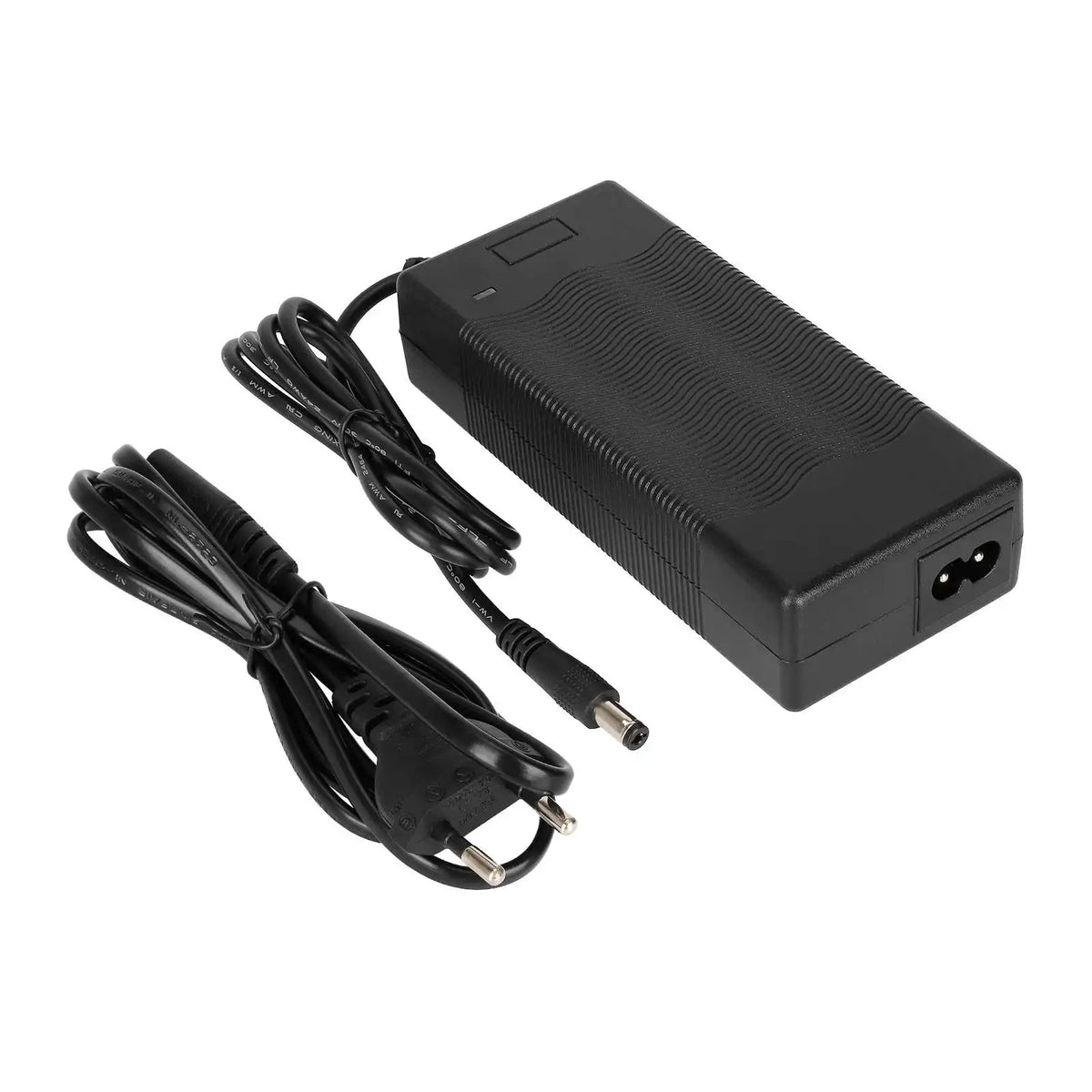 EU Plug 42v2A Charger with 6 Pcs Adapter Cable Electric Scooter DC Head Lithium Battery Charger Round Head Power Cord Accessory