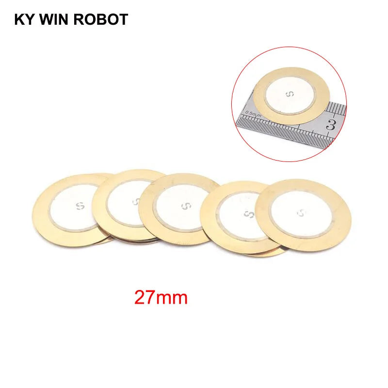 50 Teile/los Piezoelektrischen Piezo Keramik Wafer Platte Summer Lautsprecher Dia 27mm Für Arduino Diy