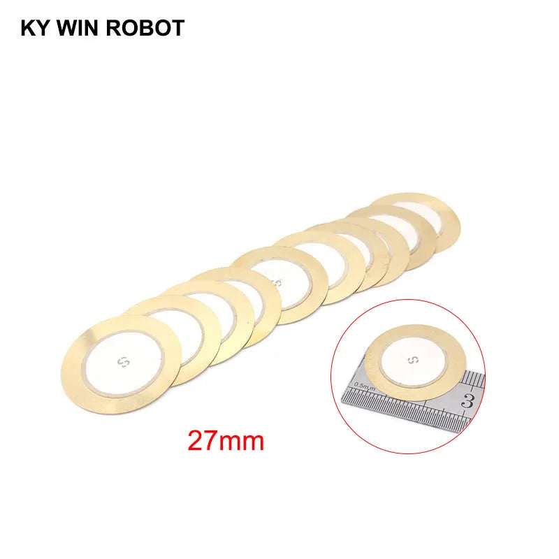 50 Teile/los Piezoelektrischen Piezo Keramik Wafer Platte Summer Lautsprecher Dia 27mm Für Arduino Diy