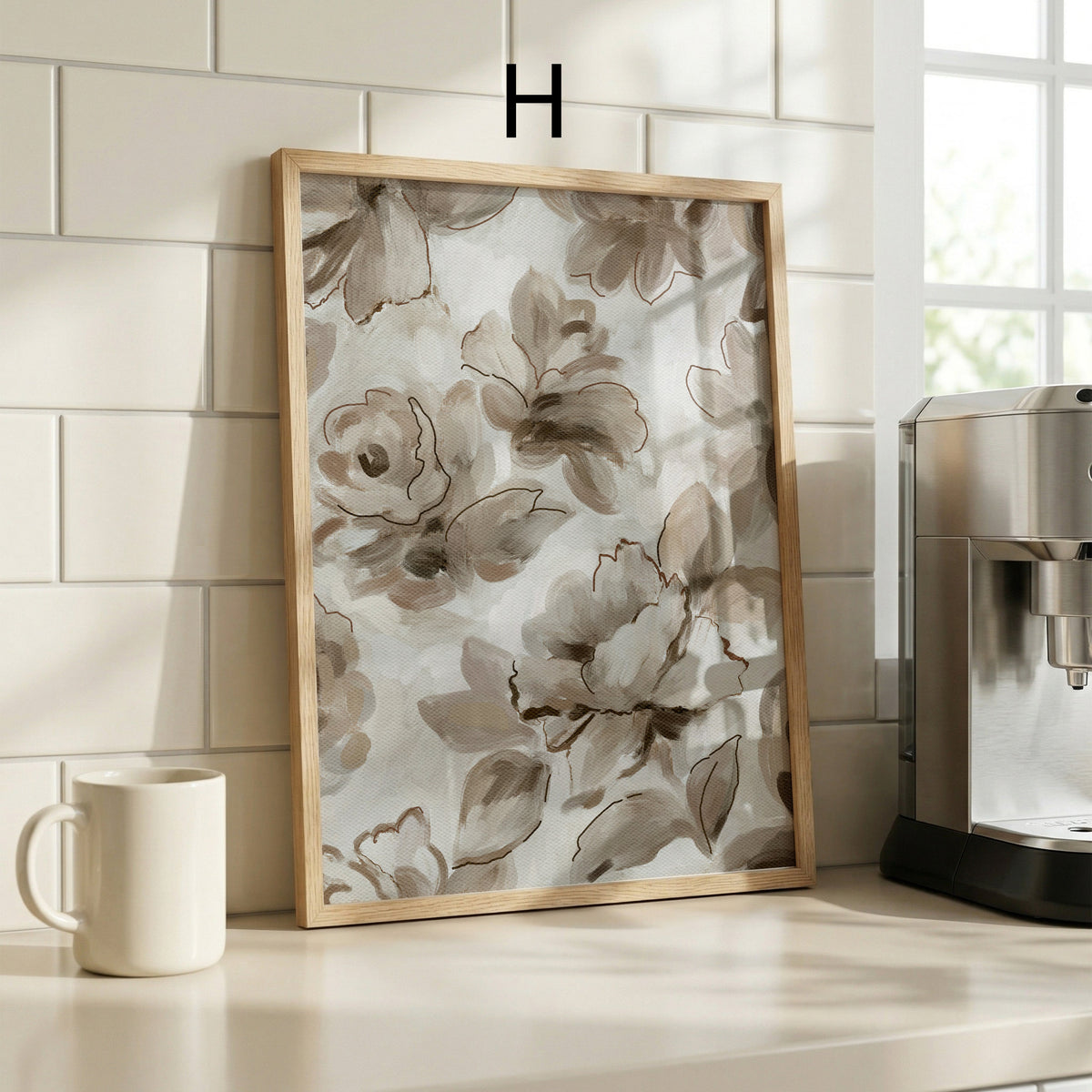 Blumen Poster Wandbilder · Botanische Bilder · Wohnzimmer Deko ohne Rahmen